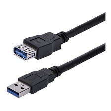 StarTech.com 1m Black SuperSpeed USB 3.0 (5Gbps) Extension Cable A to A - M/F - Extend your SuperSpeed USB 3.0 cable by up to an additional meter - 1m usb 3.0 extension cable - USB 3.2 Gen 1 (5Gbps) male to female cable - usb 3.0 extension cord - usb 3 extension cable - usb 3.0 extension cable