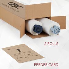 GBC Laminating Roll - Laminating Pouch/Sheet Size: 12" Width x 300 ft Length x 1.70 mil Thickness - Glossy - Crystal Clear - 2 / Box