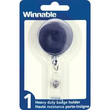 Winnable Retractable Belt Clip - Retractable - 1Each - Chrome - Metal