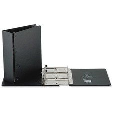 Davis Heavy Duty Binder - Expandable - 5" Binder Capacity - Vinyl - Black - Durable, Heavy Duty - 1 Each