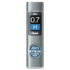 Pentel Ain Stein Mechanical Pencil Lead - 0.7 mm Point - H - 40 / Pack