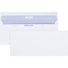 Quality Park Reveal-N-Seal Business Envelope - Business - #10 - 9 1/2" Width x 4 1/8" Length - Flap - 500 / Box - White