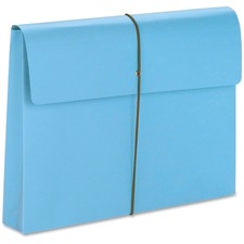 Smead Legal Recycled Expanding File - 9 1/2" x 14 5/8" - 400 Sheet Capacity - 2" Expansion - Card Stock - Blue - 10% Recycled - 1 Pack