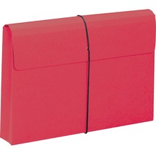 Smead Expanding File - Legal - 9 1/2" x 14 5/8" Sheet Size - 400 Sheet Capacity - 2" Expansion - 1 Pocket(s) - Paper - Red - Recycled - 1 Pack