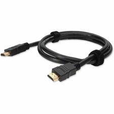 AddOn 3ft HDMI 1.4 Male to Male Black Cable Which Supports Ethernet Channel For Resolution Up to 4096x2160 (DCI 4K) - 3 ft (0.91 m) HDMI A/V Cable for Audio/Video Device, TV - First End: 1 x HDMI 1.4 Digital Audio/Video - Male - Second End: 1 x HDMI 1.4 Digital Audio/Video - Male - Black