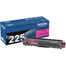 Brother Genuine TN225M High Yield Magenta Toner Cartridge - Laser - High Yield - 2200 Pages - Magenta - 1 Each