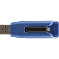 Verbatim 32GB Store 'n' Go V3 Max USB 3.0 Flash Drive - Blue - 32 GB - USB 3.0 - Blue - Lifetime Warranty - 1 Pack