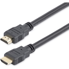 StarTech.com 6ft (2m) HDMI Cable, 4K High Speed HDMI Cable with Ethernet, Ultra HD 4K 30Hz Video, HDMI 1.4 Cable, HDMI Monitor Cord, Black - 6ft High Speed HDMI Cable with Ethernet; 10.2 Gbps bandwidth; 4K video (3840x2160 30Hz) - Ultra HD HDMI 1.4 cable w/ durable PVC strain relief - HDMI cord for office/boardroom use w/ laptop/workstation and monitor/projector/display; Samsung/Sony/Dell