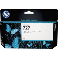 HP 727 (B3P23A) Original Standard Yield Inkjet Ink Cartridge - Single Pack - Photo Black - 1 Each - Inkjet - Standard Yield - 1 Each
