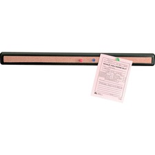 Lorell Recycled Cork Bar Display Surface - 18.88" Width - Cork Surface - Self-healing - Black Cork Frame - 1 Each