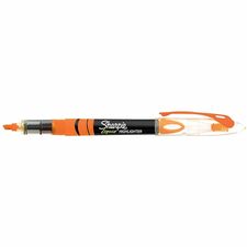 Sharpie Accent Highlighter - Liquid Pen - Micro Marker Point - Chisel Marker Point Style - Fluorescent Orange Pigment-based Ink - 1.0 Each