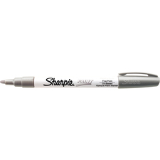 Sharpie Oil-Based Paint Marker - Fine Point - Fine Marker Point - Silver Oil Based Ink - 1 Each