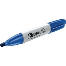 Sharpie Chisel Tip Permanent Marker - Chisel Marker Point Style - Blue Alcohol Based Ink - 1 Each