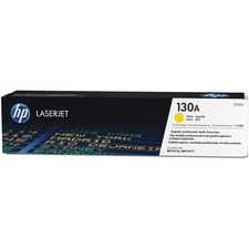 HP 130A (CF352A) Original Toner Cartridge - Single Pack - Laser - 1000 Pages - Yellow - 1 Each