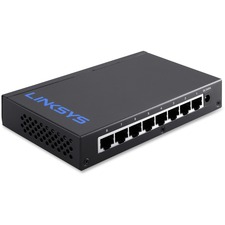 Linksys LGS108 8-Port Business Desktop Gigabit Switch - 8 Ports - 10/100/1000Base-T - 2 Layer Supported - Twisted Pair - Desktop, Wall Mountable - Lifetime Limited Warranty