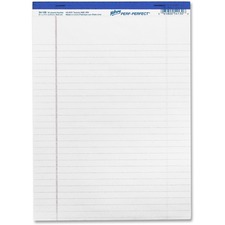 Hilroy Micro Perforated Business Pads - 50 Sheets - 0.31" Ruled - 8 1/2" x 11 3/4" - White Paper - Micro Perforated - 1 Each