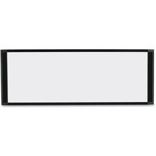 MasterVision MasterVision Ultra Dry-erase Cubicle Board - 36" (3 ft) Width x 13" (1.1 ft) Height - Black Aluminum Frame - 1 Each