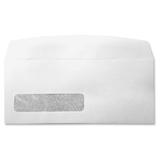 Supremex Envelope - Single Window - #10 - 9 1/2" Width x 4 1/8" Length - Flap - Wove - 500 / Box - White