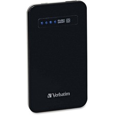 Verbatim Ultra Slim Power Pack Charger - For iPhone, iPod, Smartphone - Lithium Polymer (Li-Polymer) - 4200 mAh - 2.10 A - 5 V DC Output - 5 V DC Input - Black