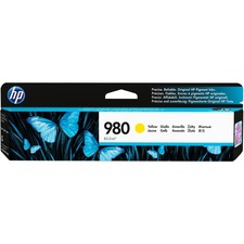 HP 980 (D8J09A) Original Inkjet Ink Cartridge - Single Pack - Yellow - 1 Each - 6600 Pages