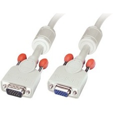 LINDY 2m VGA Cable - Premium SVGA Monitor Extension Cable, Gray