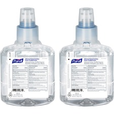 PURELL® Hand Sanitizer Foam Refill - 40.6 fl oz (1200 mL) - Hand, Skin - Clear - Fragrance-free, Dye-free - 2 / Carton