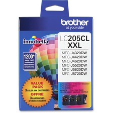 Brother Innobella LC2053PKS Original Ink Cartridge - Inkjet - Super High Yield - 1200 Pages Cyan, 1200 Pages Magenta, 1200 Pages Yellow - Cyan, Magenta, Yellow - 3 / Pack