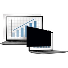 Fellowes PrivaScreenâ„¢ Blackout Privacy Filter - 14.0" Wide - For 14" Widescreen LCD Notebook - 16:9 - Fingerprint Resistant, Scratch Resistant - Polyethylene - 1 Pack - TAA Compliant
