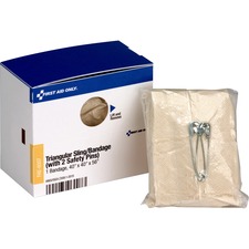 First Aid Only Triangular Sling Bandage - 56" x 40" - 1/Box - Tan