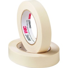 Highland Economy Masking Tape - 60 yd Length x 1" Width - 4.4 mil Thickness - 3" Core - For Bundling, Sealing, Holding - 1 / Roll - Tan