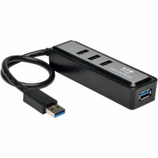 Tripp Lite series 4-Port Portable USB 3.0 SuperSpeed Hub - USB 3.2 (Gen 1) Type A - Portable - 4 USB Port(s) - 4 USB 3.0 Port(s) - PC, Mac
