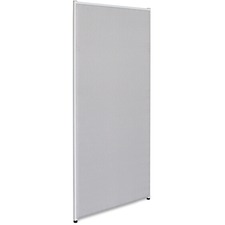 Lorell Panel System Partition Fabric Panel - 30.5" Width x 71" Height - Steel Frame - Gray - 1 Each