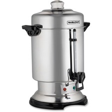 Hamilton Beach 60 Cup Stainless Steel Coffee Urn D50065C - 60 Cup(s) - Multi-serve - Stainless Steel - Stainless Steel Body