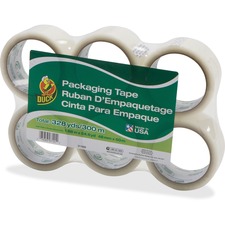 Duck Brand Standard-Grade Packing Tape - 54.60 yd Length x 1.88" Width - 1.9 mil Thickness - Acrylic Backing - Water Resistant - For Packing, Shipping - 6 / Pack - Clear