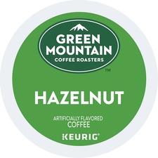 Green Mountain Coffee Roasters® K-Cup Hazelnut Coffee - Compatible with Keurig Brewer - Light - 4 / Carton