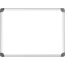 Quartet Euro Magnetic Erase Board - 24" (60.96 cm) Width x 18" (45.72 cm) Height - White Surface - Magnetic - Built-in Mounting System, Smooth Surface