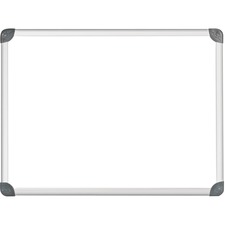 Quartet Euro Magnetic Erase Board - 72" (182.88 cm) Width x 48" (121.92 cm) Height - White Surface - Anodized Satin Aluminum Frame - Rectangle - Magnetic - Built-in Mounting System, Smooth Surface