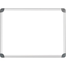Quartet Euro Magnetic Erase Board - 96" (243.84 cm) Width x 48" (121.92 cm) Height - White Surface - Anodized Satin Aluminum Frame - Rectangle - Magnetic - Built-in Mounting System, Smooth Surface