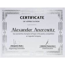 First Base FST83424 Certificate