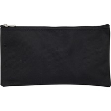 Merangue Carrying Case (Pouch) School Stationery, Money, Accessories - Black - Nylon Body - 5.50" (139.70 mm) Height x 10.38" (263.52 mm) Width - 1 Pack