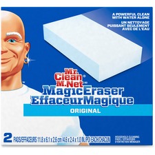 Mr. Clean Magic Eraser Pads - Pad - 2.40" (60.96 mm) Width x 4.60" (116.84 mm) Length - 2 / Pack - White