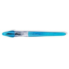 Plumix Refillable Fountain Pens - Medium Pen Point - Refillable - Blue - Blue Barrel - 1 Each
