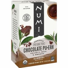 Numi Organic Chocolate Pu-erh Black Tea Bag - 16 - 16 / Box