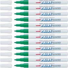 uni® uni-Paint PX-21 Oil-Based Marker - Fine Marker Point - Green Oil Based Ink - 1 Dozen