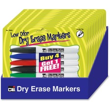 LEO76840ST - CLI Dry Erase Markers Set Display