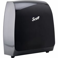 Scott Pro Automatic Hard Roll Towel Dispenser - Touchless Dispenser - 16.4" Height x 12.7" Width x 9.2" Depth - Black - Touch-free - 1 Each