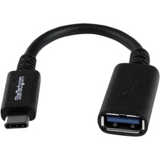 StarTech.com USB-C to USB Adapter - 6in - USB 3.0 (5Gbps) USB-IF Certified - USB-C to USB-A - USB 3.2 Gen 1 - USB C Adapter - USB Type C - Connect a USB Type-A equipment to a USB Type-C laptop - Reversible USB C connector - USB C to USB A adapter for superior signal integrity - USB 3.2 Gen 1 (5Gbps) data transfer - MacBooks, Surface Book, iPad Pro, iPhone 15 & up, Samsung Galaxy S8 & up
