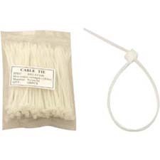 6 NYLON CABLE TIE 40LBS CLEAR 100PK