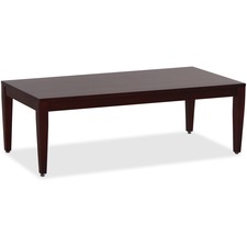 LLR59544 - Lorell Mahogany Finish Solid Wood Coffee Table