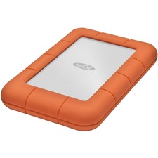 LaCie Rugged Mini LAC9000298 2 TB Portable Hard Drive - External - Orange, Silver - USB 3.0 - 5400rpm - 2 Year Warranty - 1 / Each